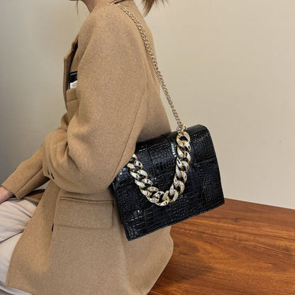 Sleek Crocodile Crossbody