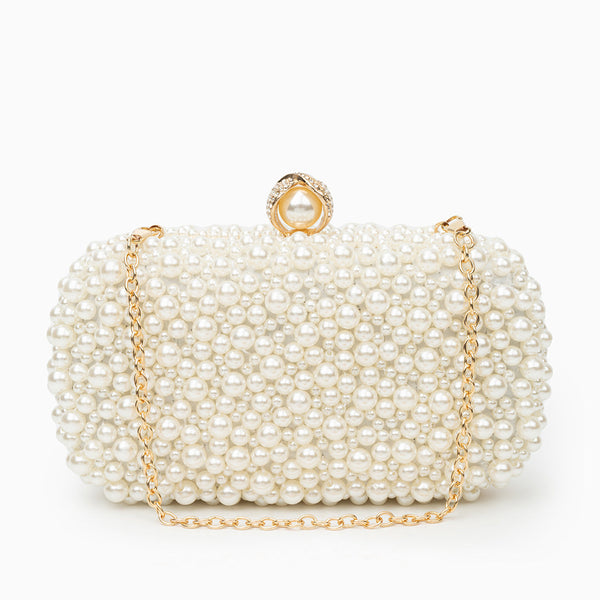 Elegant Pearl Evening Clutch